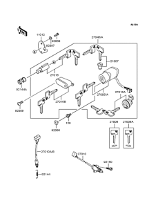 VN800 Замок зажигания