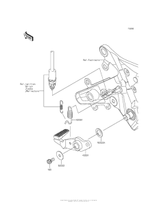 EX650 Педаль тормоза