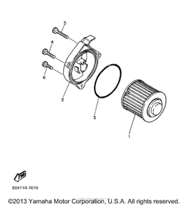 XV535SJ Масляный фильтр