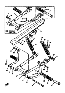 RD50M Rear arm / cushion chain case