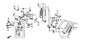 GL1500A Handle pipe / top bridge