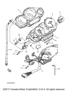 YZF1000RJC Приборы
