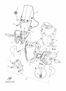 XT660Z (ABS) Cowling comp