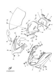 XP500 Стекло ветровое