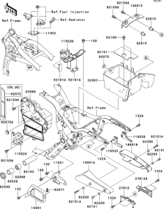 VN1600 Рама ,крепежные детали