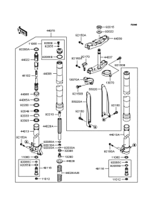 KX125 Передняя вилка