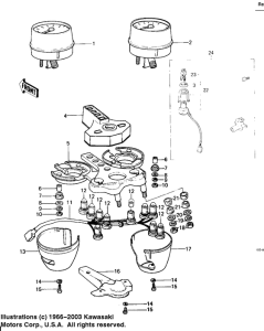 KZ650 Meters / ignition switch