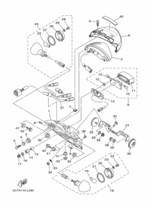 XV1900CU Taillight unit ass`y