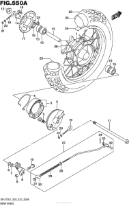 DR-Z70 Переднее колесо
