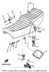 XJ550RK Сиденье