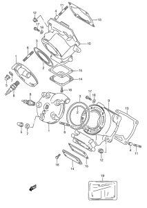 RGV250 Головка цилиндров