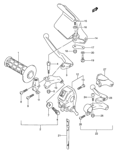 DR250 Left handle switch