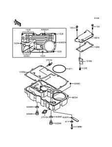 ZX900 Поддон картера