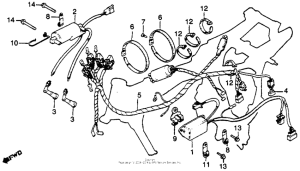 CM400 Wire harness + ignition coil + c.d.i. unit