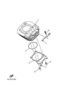 TW225E Цилиндр