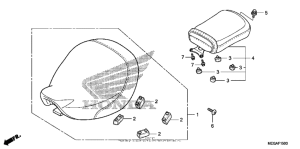 VT750CA Сиденье