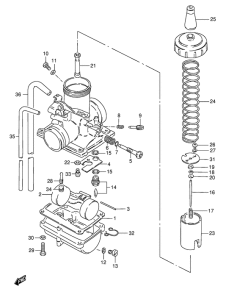 TS125 Carburetor assy