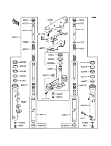 VN250 Передняя вилка
