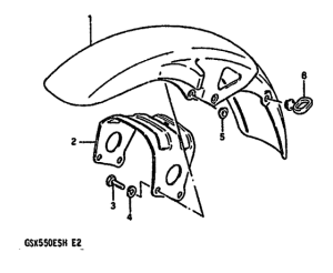 GSX550 Переднее крыло