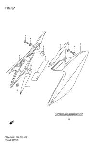 RMX450 Обтекатель задний