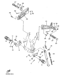 XT600Z Stand. footrest
