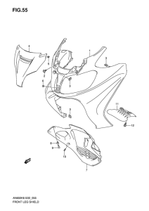 AN650 (ABS) Front leg shield