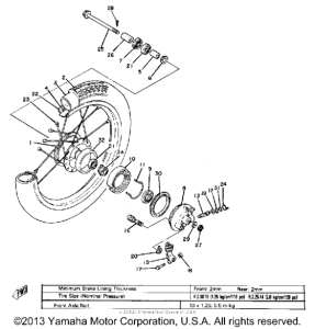 MJ50 Переднее колесо