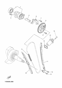 XT660Z (ABS) Распределительный вал & chain