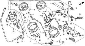 VF750C Speedometer tachometer