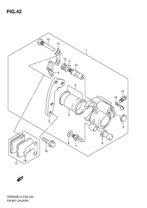 DR200 Передний суппорт