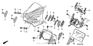 ST1300 Ветровое стекло