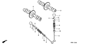  Распред вал / клапана