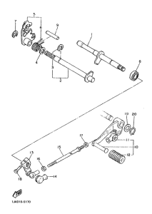 SRX600N (20.0KW) Вал переключения