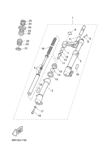 YQ50 Передняя вилка