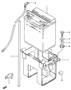 GSX750 Аккумулятор