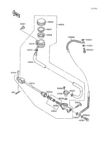 VN1500 Задний торм цилиндр