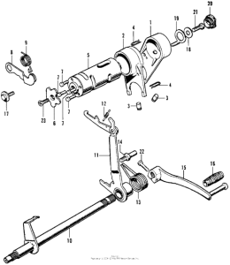 CT70 Вилка переключения передач