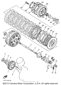 XV1100AC Сцепление