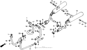 VFR700F Глушитель