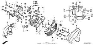 VTX1300C Крышка головки цилиндров,передняя