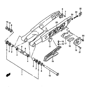 RM250 Маятник задний