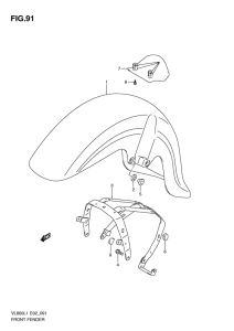 VL800 Переднее крыло