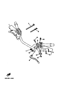 TDM850 ﾊﾝﾄﾞﾙｽｲﾂﾁ. ﾚﾊﾞｰ