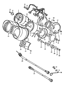 GS1000 Спидометр-тахометр