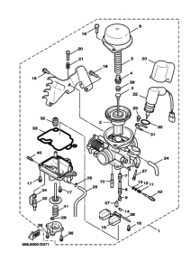 XC125 Carburetor assy