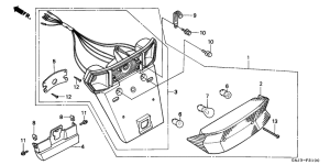 NE50 Задний фонарь