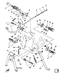 SR125SP Caballetes-estriberas