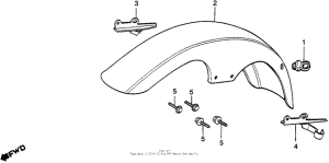 CB900 Переднее крыло
