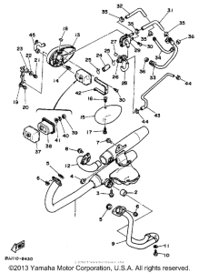 XV250 Выхлопная система