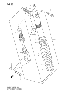RM85 Задние амортизаторы